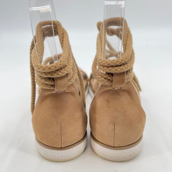 KORS Michael Kors Tan Leather Sandals | Breathable and Classic - Picture 2 of 8